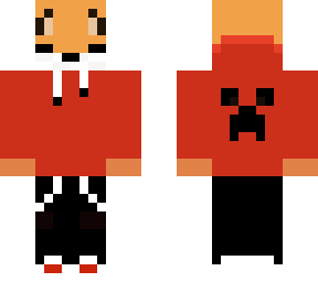 fox in red hoodie