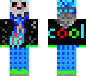 frozen creeper with a skeleton mask