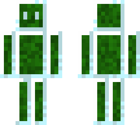 glass man filled with green goo