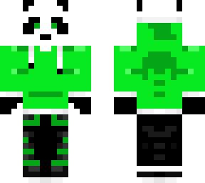 green cool panda