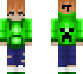 green creeper hoodie