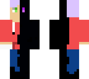 half corrupted guy in red hoodie with headphones