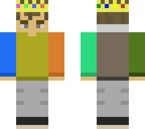 multicolor with crown