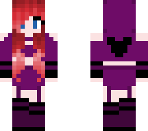 purple disney hoodie red head