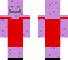 purple monster dude w/ red dress & flower
