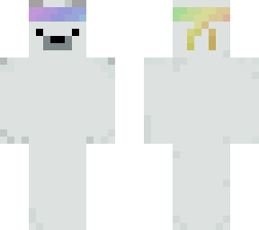 rainbow ninja headband polar bear