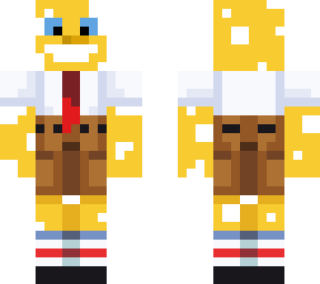 spongebob but hes made of cheese.