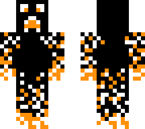 white and orange creeper