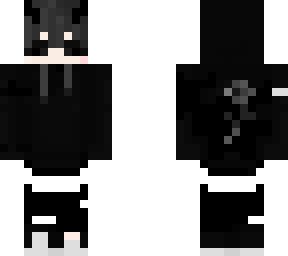 (3)black/white demon emo no blindfold or mask