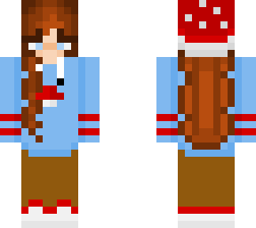 =mushroom hoodie girl=