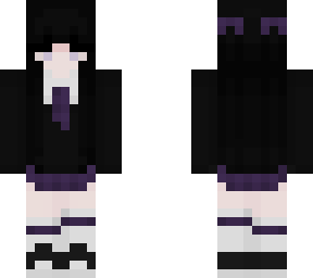 black and purple schoolgirl