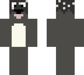 black and white doughnut bear