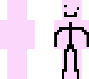 black pixelated stickman