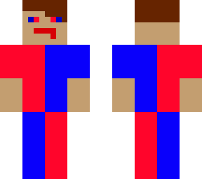 blue and red
