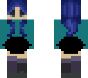 blue hair cj has fell