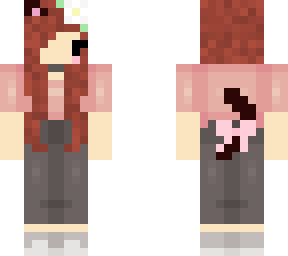 brown hair cat girl daisy outfit