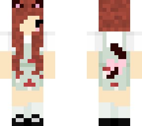 brown hair cat girl mushroom outfit v2