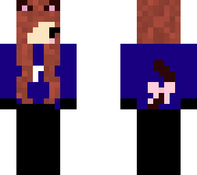 brown hair cat girl quackity