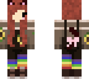 brown hair cat girl sunflower outfit v4