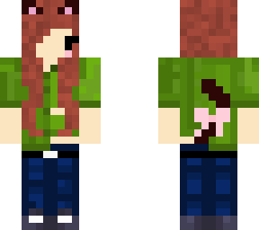 brown hair cat girl tubbo