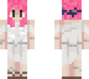 castle lady with pink hair