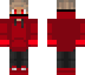 cool red hoodie boy
