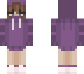 dark purple hoodie girl