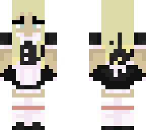 female tommyinnit in a maid dress