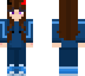 girl in hoodie with horns :]
