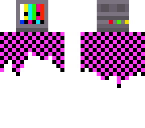 glitched tv head
