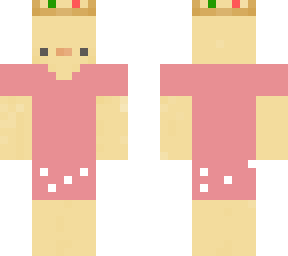 king ducc in underwear and bright pink shirt