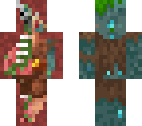 piglin x zombie pigman x drowned infected (red) (updated)