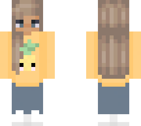 pineapple shirt w/ jeans (edited) now with more hair