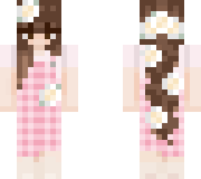 pink with daisies