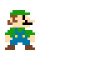 pixel art luigi