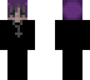 purple hair - purple hood