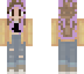 purple highlights girl