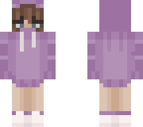 purple hoodie girl
