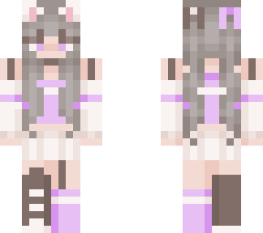 purple neko e-girl
