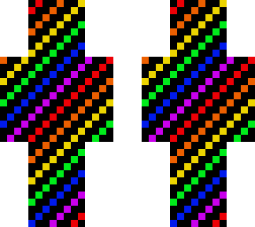 rainbow diagonal stripes