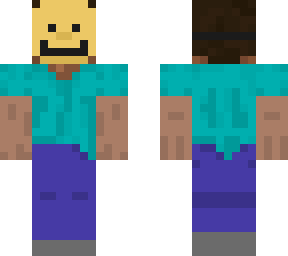 steve with a smile mask