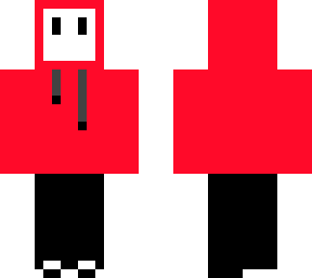 white man with red clothes