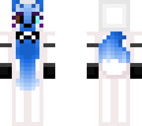 animatronic blue wolf