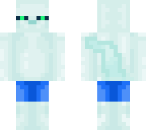 axolotl skin challenge! blue axolotle with swimshorts