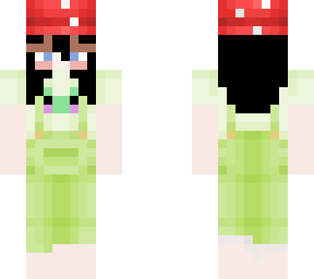 black hair frog girl