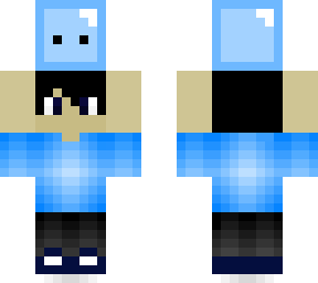 blue boy holding a blob (requested)