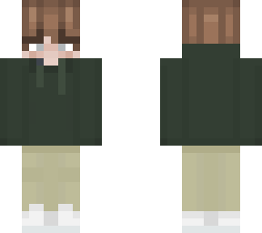 boy with green hoodie
