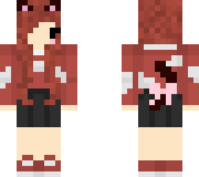 brown hair cat girl mooshroom sweater
