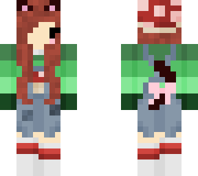 brown hair cat girl mushroom outfit v3