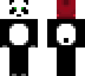 classic cute panda with beanie